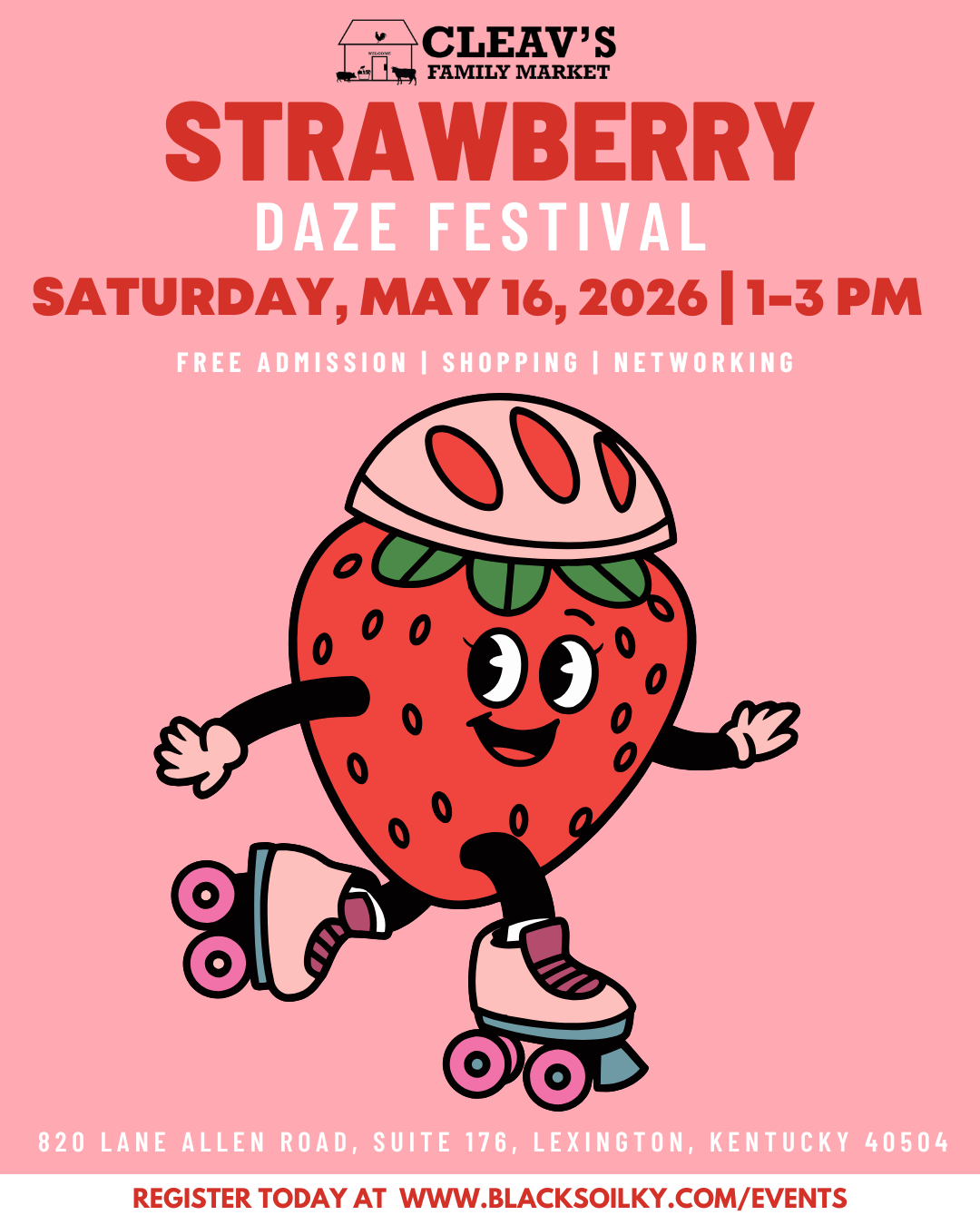 2026 Strawberry Daze Festival | Saturday, May 16, 2026 | Black Soil KY